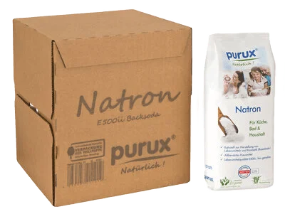 Natron Pulver 1kg, Lebensmittelqualität nachhaltig verpackt, Back Soda