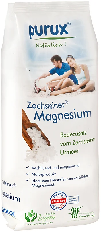 Zechsteiner Magnesium 600gr Zechstein MgCl2 Kosmetikqualität nachhaltig verpackt