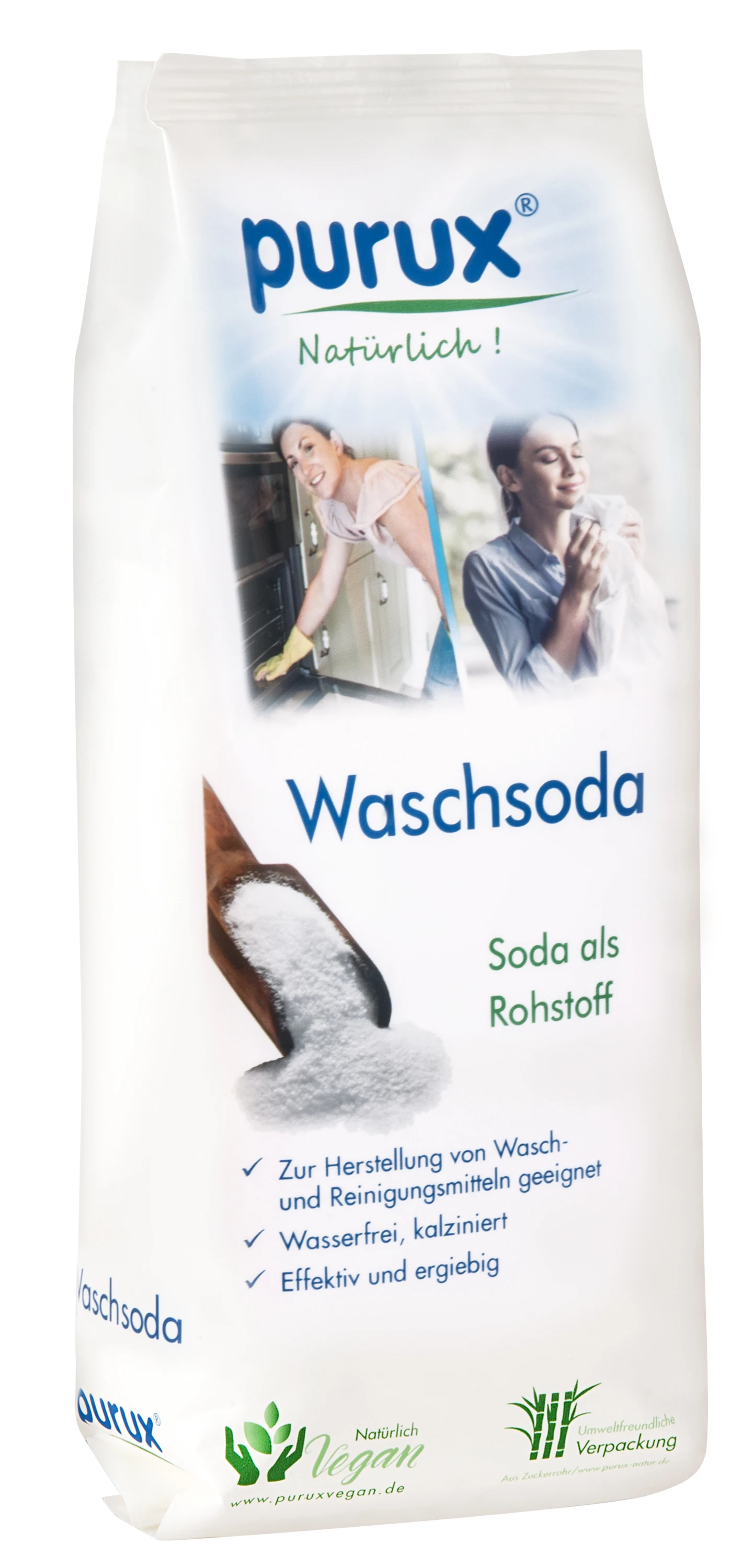 purux Waschsoda Beutel Vorderseite