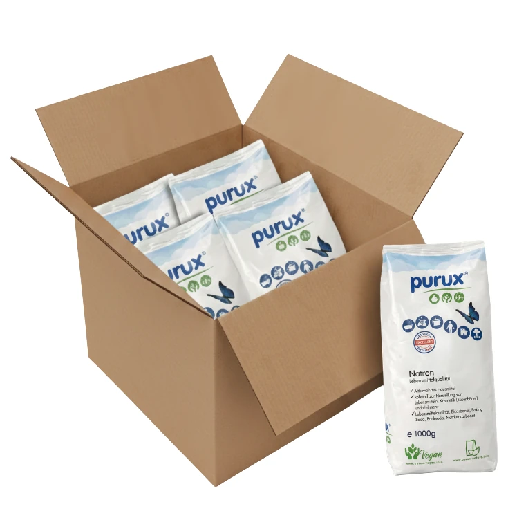 Natron Pulver 5kg + 1kg Bonus, Lebensmittelqualität nachhaltig verpackt, Back Soda