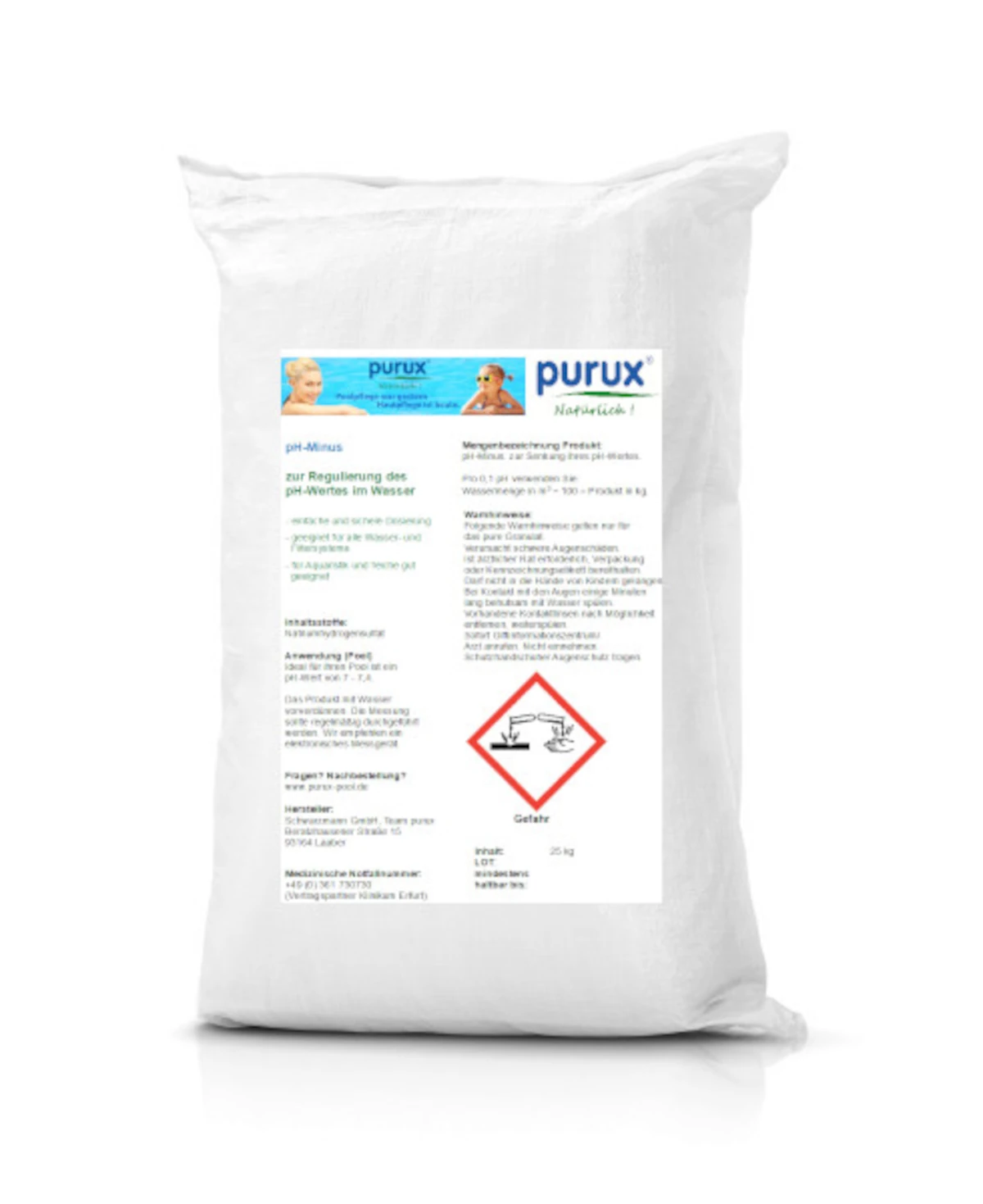 purux pH Senker 25Kg Sack